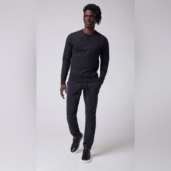 Good Man Brand Flex Pro Jersey Crew Sweatshirt black size M - Picture 3 of 9